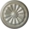Ekena Millwork Olivia Ceiling Medallion (Fits Canopies up to 2 1/8"), Hand-Painted Flash Gold, 7 7/8"OD x 1 1/8"P CM07OLFLS - alternate 1